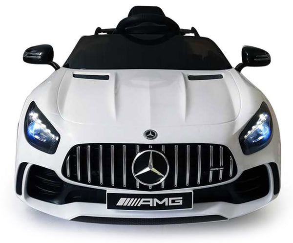 Véhicule électrique porteur pour enfants 12V sous licence Mercedes GTR AMG Blanc sconto