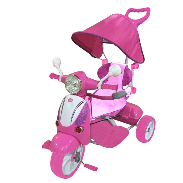 online Tricycle à Pousser pour Enfants Hornet Rose Siège Réversible