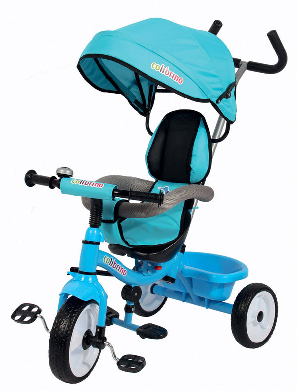 prezzo Push Tricycle Siège Enfant Réversible Miller Colibrino Bleu Clair
