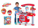 Cucina Giocattolo per Bambini 81x33x83 cm con Accessori  Rossa-2