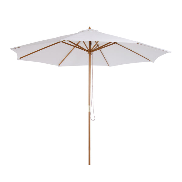Parasol de jardin en bois Ø3m Blanc online