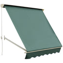 Tenda da Sole a Caduta 180×70 cm in Alluminio e Poliestere Verde-1
