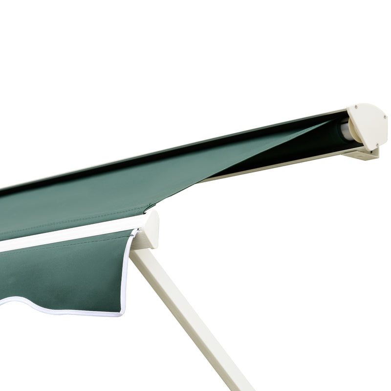 Tenda da Sole a Caduta 180×70 cm in Alluminio e Poliestere Verde-8