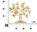Albero della Vita con Farfalle Glam 31x8x30 cm in Ferro Oro-7