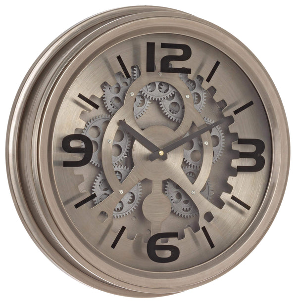 Horloge Murale Ø42,5x8,5 cm en Acier et Mdf Engrenage online
