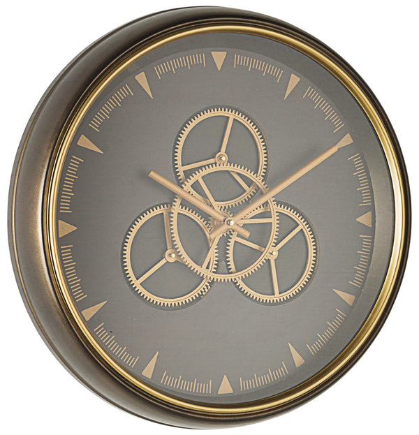 acquista Horloge Murale Ø50x8,5 cm en Acier et Verre Engrenage