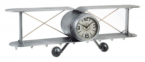 Horloge murale Charles avec 9 cintres en fer acquista