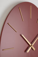 Orologio da Parete  Ø60x5 cm in Legno TimeLine Mattone-2