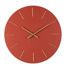 Orologio da Parete  Ø60x5 cm in Legno TimeLine Mattone-1