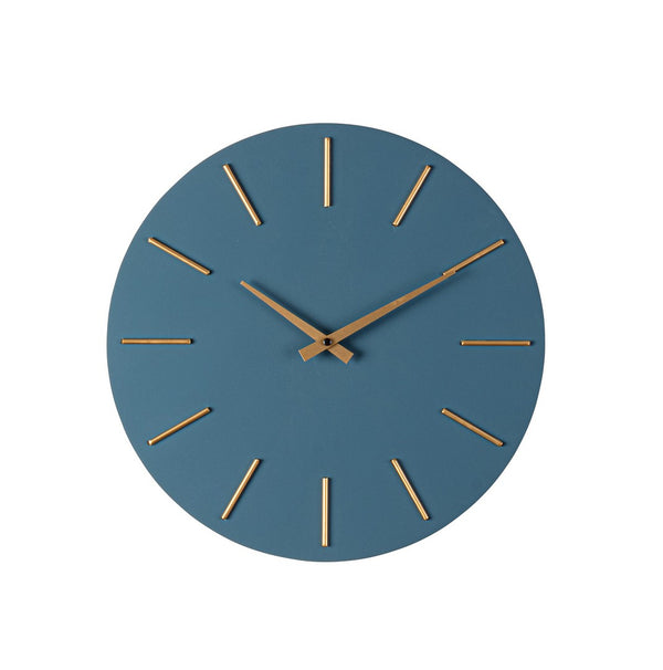 Orologio da Parete  Ø40x5 cm in Legno TimeLine Blu prezzo