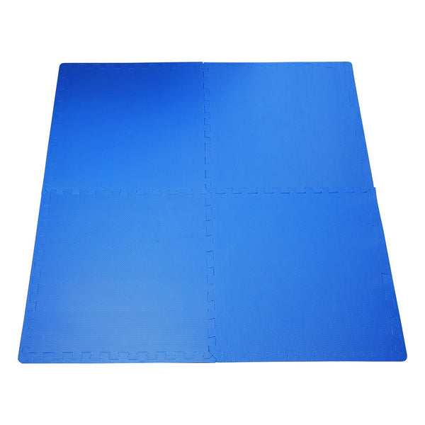 Jeu de tapis puzzle à emboîtement 8 pièces 60x60 cm Bleu online