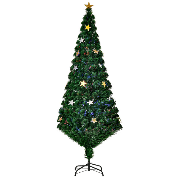 Sapin de Noël Artificiel 180 cm 27 LED Sapin en Forme d'Etoile sconto