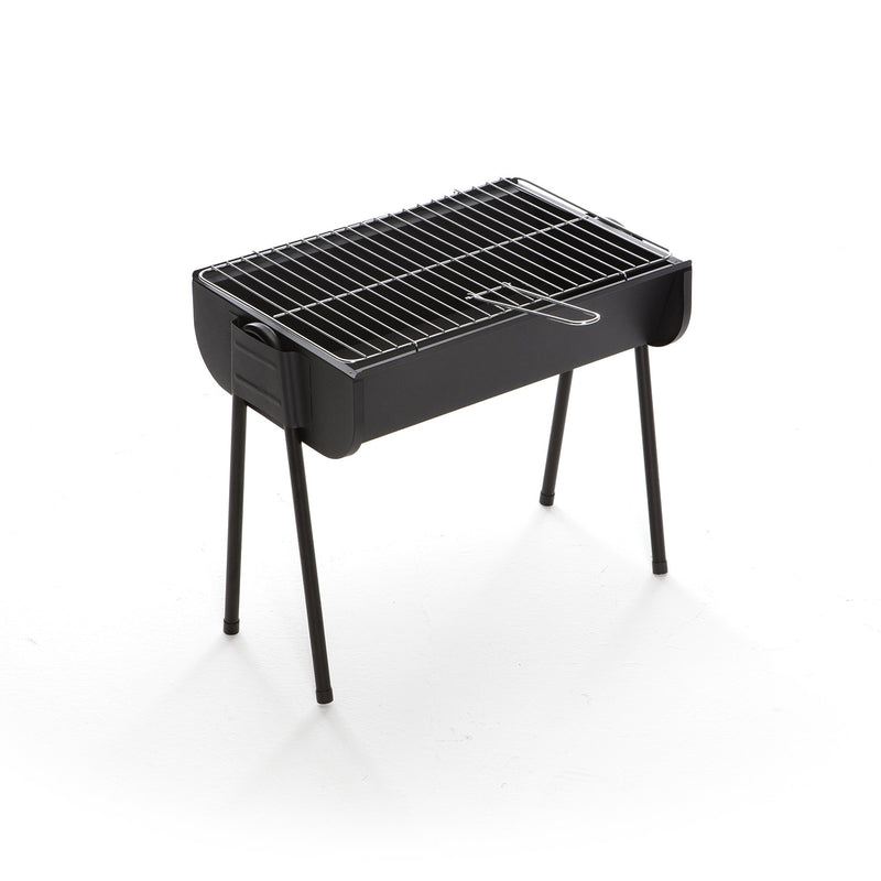 Barbecue a Carbone Carbonella 49x31x42 cm in Acciaio Easy Nero-1