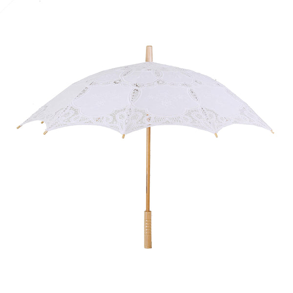 online Parasol Parapluie en Dentelle Blanche cm Ø85x67