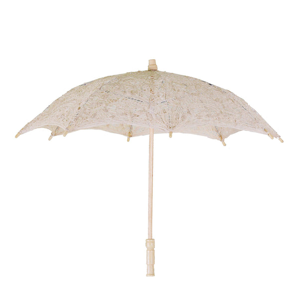 Parasol Parapluie en dentelle perforée crème cm Ø60x4xh44 online