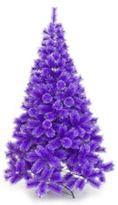 Albero di Natale Artificiale Apertura Ramo/Ramo Pituffik Viola Varie Misure-1