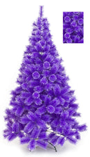 Albero di Natale Artificiale Apertura Ramo/Ramo Pituffik Viola Varie Misure-2
