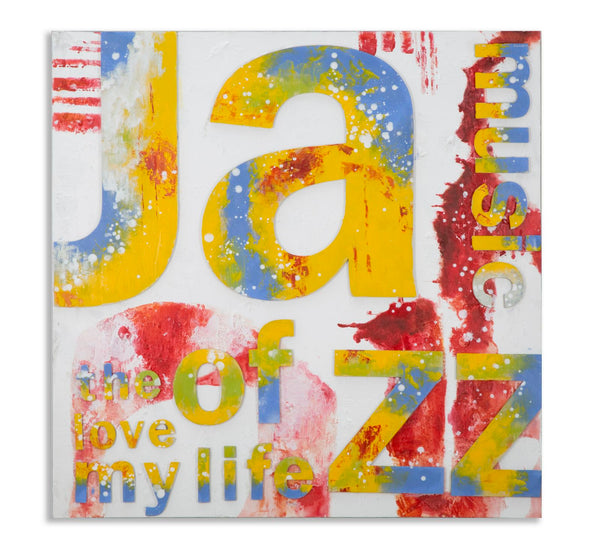 acquista Peinture sur Toile Musique 100x3,5x100 cm en Bois et Toile