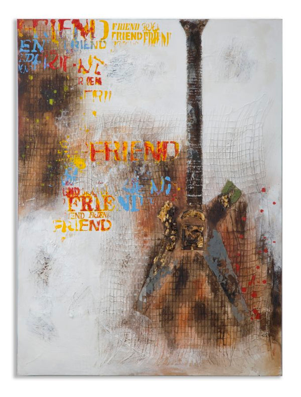 acquista Peinture sur Toile Guitare Arty 90x3,5x120 cm en Bois et Toile