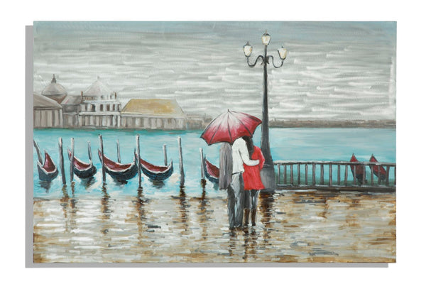 prezzo Peint sur Toile Venise 120x3,7x80 cm en Aluminium, Bois et Toile