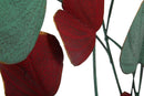 Pannello Albero Bix 105x6,5x94 cm in Ferro Rosso e Verde-3