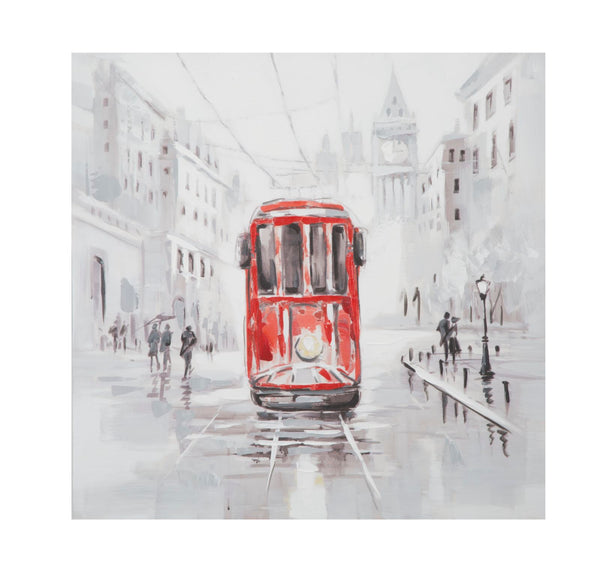 Peint sur Toile Tramway 80x3x80 cm en Bois et toile sconto