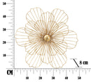 Pannello Flowery Stick 50x8x47 cm in Ferro Oro-7