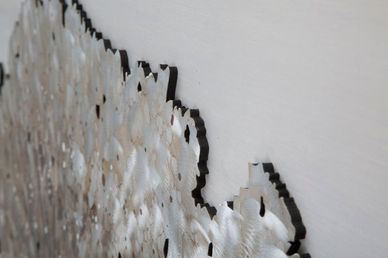 Dipinto su Tela Albero Alluminium 120x3,8x80 cm in Legno di Pino Metallo e Canvas-3