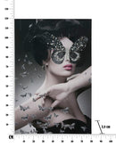 Stampa su Tela con Applicazioni Dark Lady 80x3,8x120 cm Legno di Abete e Canvas Multicolor-8
