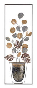 Pannello Vase 31x3,5x89,5 cm in Ferro Multicolor-1