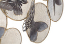 Pannello Butterfly Dark 66x5x38 cm in Ferro Multicolor-3