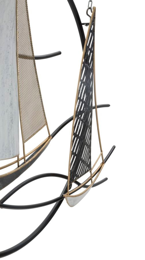 Pannello Vela 123x7x100 cm in Ferro Multicolor-4