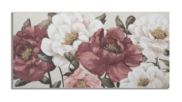 online Peinture sur Toile Rouge Flowy 120x3,7x60 cm en Bois de Pin et Toile Multicolore