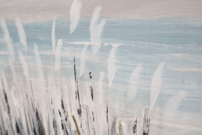 Dipinto su Tela Pontile 120x3,8x80 cm in Legno di Pino e Canvas Multicolor-4