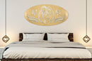 Pannello Nativity Oro 120x2x60 cm in Ferro MDF e Specchio Oro-7