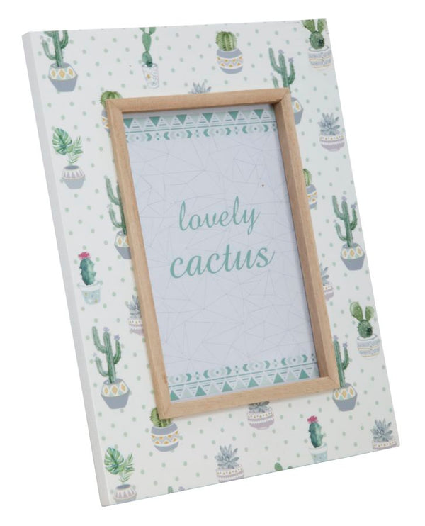 Cadre Cactus 22x1x27 cm MDF et Verre Vert online