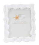 Cornice Corallo 25,7x2,5x30,5 cm in Resina e Vetro Bianco-2