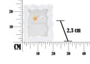 Cornice Corallo 20,5x2,3x25,5 cm in Resina e Vetro Bianco-6