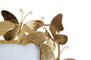 Cornice Butterfly Glam 35x15x38 cm in Ferro e Vetro Oro-4