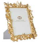 Cornice Oro Butterflies 30x4x36 cm in Poliresina e Vetro Oro-1