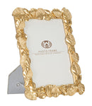 Cornice Old Leaf 20,5x2x26 cm in Poliresina e Vetro Oro-1