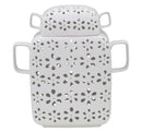 Vaso Flowery 31,5x13x34 cm Porcellana-1