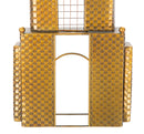 Orologio da Muro Empire Building 23,5x6,5x78 cm in Ferro Oro-8