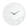 Horloge Coeur Blanche Ø55x4 cm en Fer MDF et Miroir Blanc