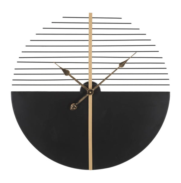 Glam Stick Clock Ø60x4,5 cm en fer noir et or online