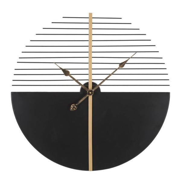 sconto Glam Stick Clock Ø60x4,5 cm en fer noir et or