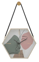 Orologio da Muro Blos 45x5,5x39 cm in Ferro MDF e Vetro Multicolor-1