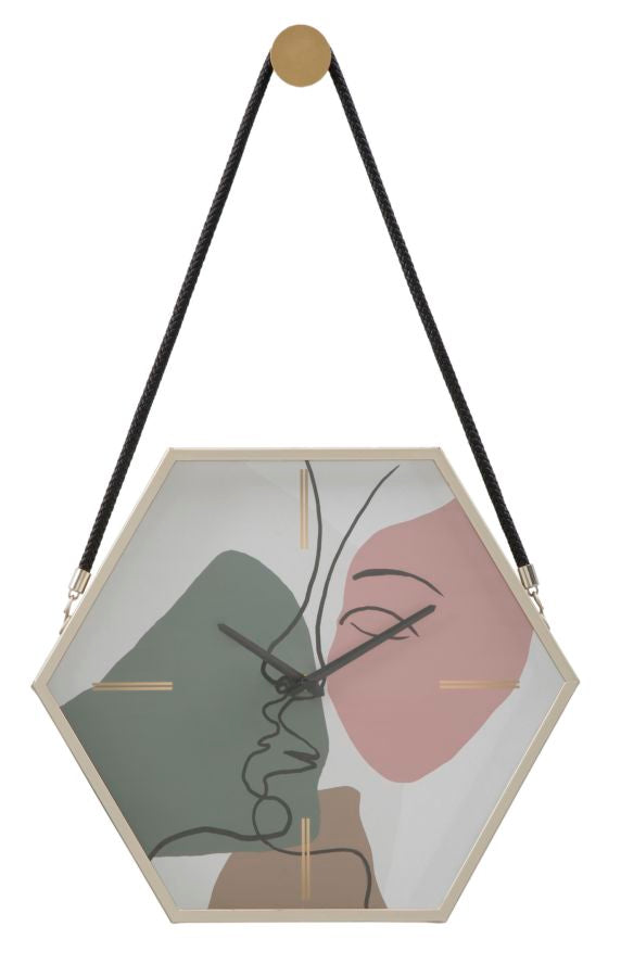 acquista Horloge Murale Blos 45x5,5x39 cm en Fer MDF et Verre Multicolore