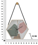 Orologio da Muro Blos 45x5,5x39 cm in Ferro MDF e Vetro Multicolor-6