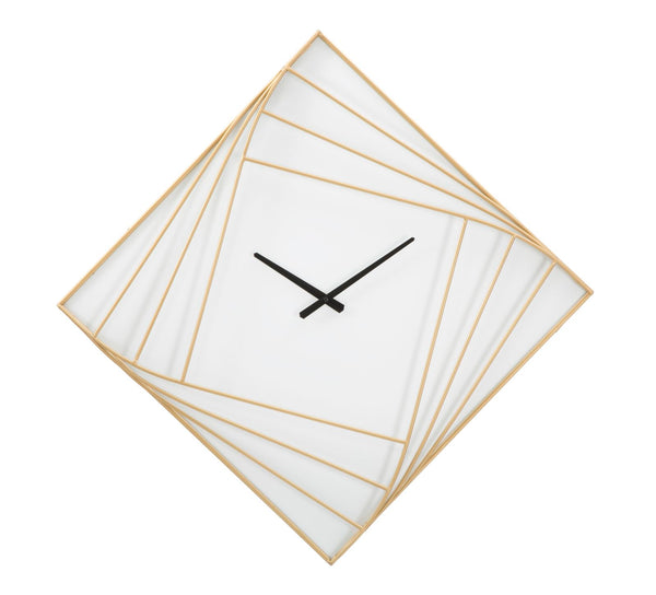 Oroy Line Horloge Murale 85x6x85 cm en Fer et Plastique Doré acquista
